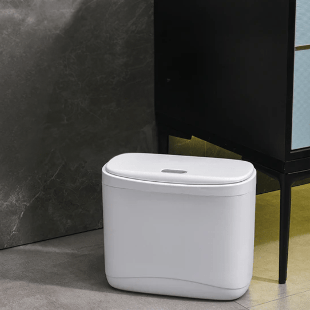 Compact Dual-Purpose Press-Lid Trash Bin(12L)