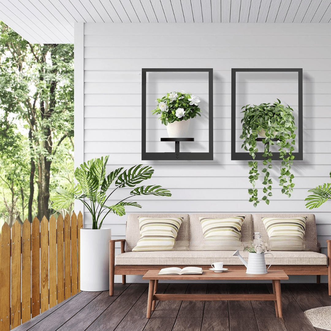 Wall-Mounted Metal Picture Frame Plant Holder