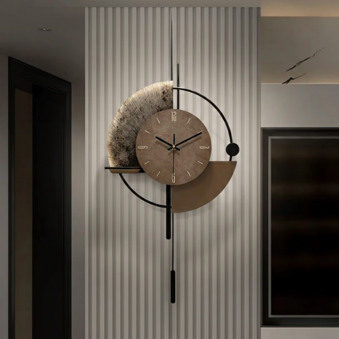 Decorative Pendulum Modern Metal Wall Clock