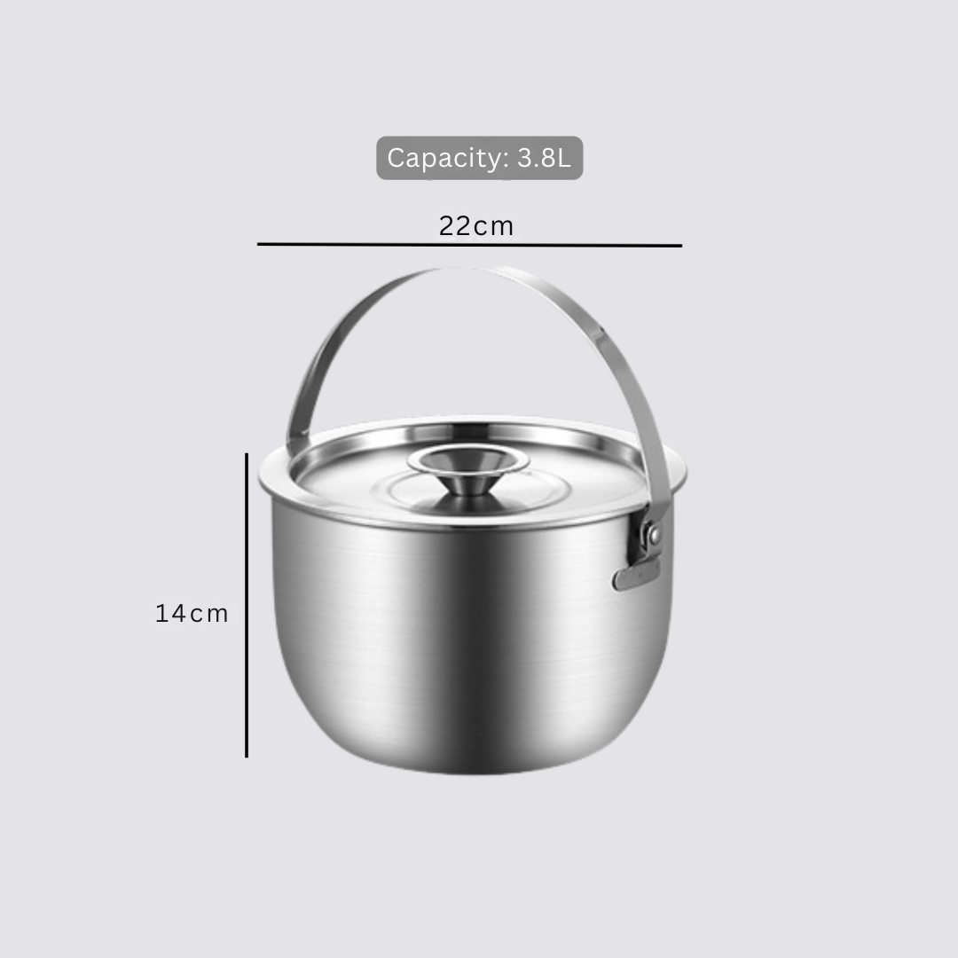 Ultra-Steel Oil Strainer Pot With Handle