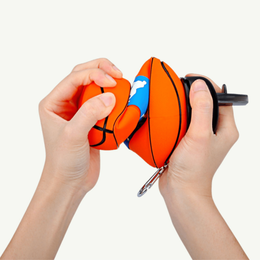 Collapsible Silicone Basketball Design Drinking Bottle