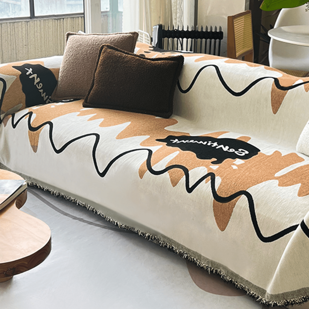 Coffee Elegance Elegance Chenille Sofa Cover