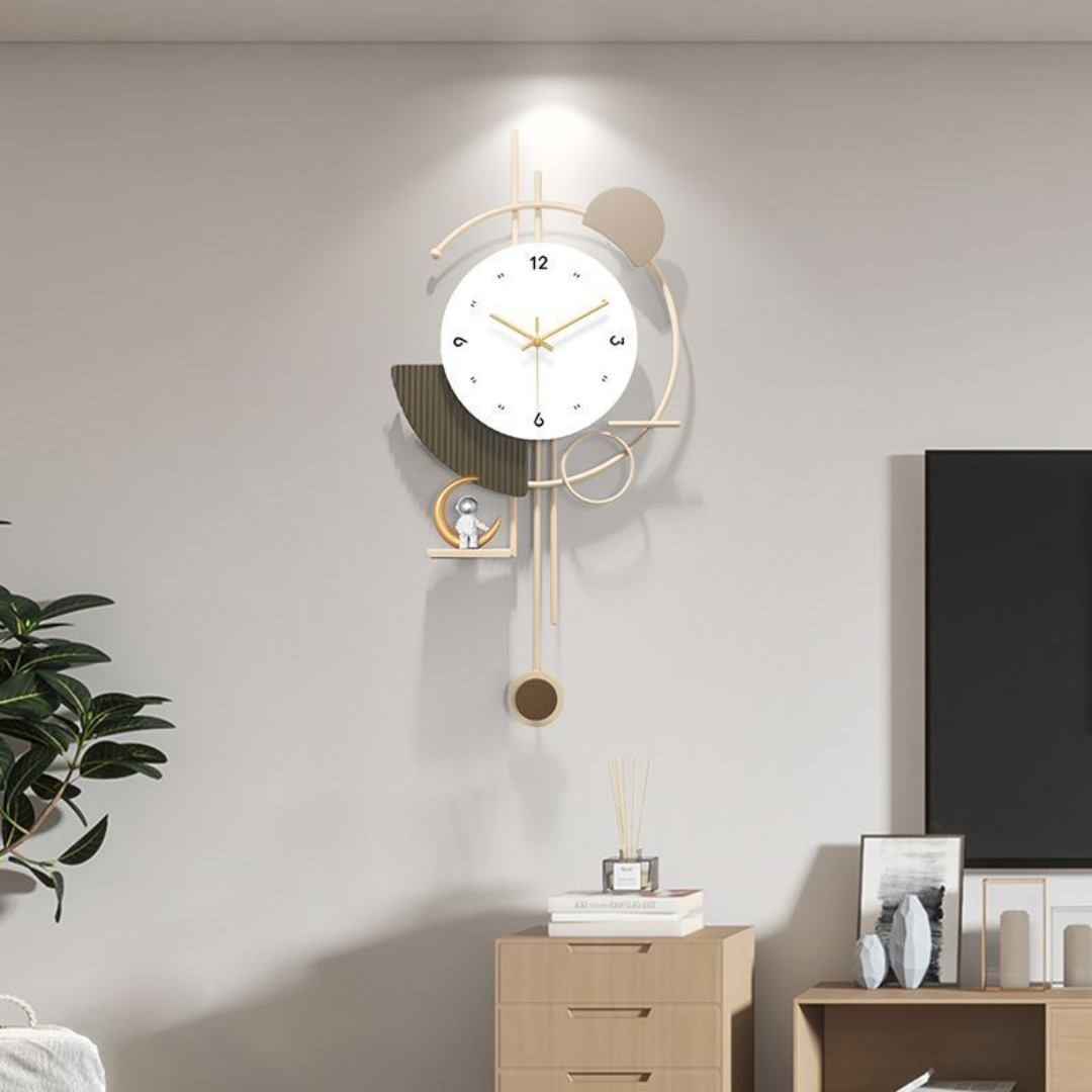 Astronaut Explorer Metal Wall Clock