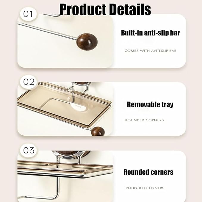 Suction Cup Wall-Mount Toilet Paper Holder