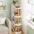 Compact 4-Tier Bed & Sofa Side Storage Shelf