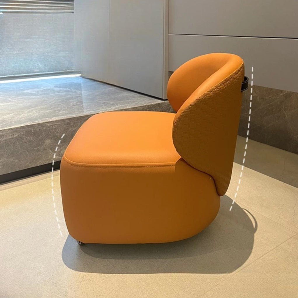 Compact Rolling Low Stool with Back Support