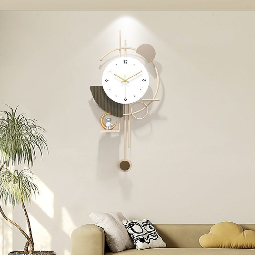 Astronaut Explorer Metal Wall Clock