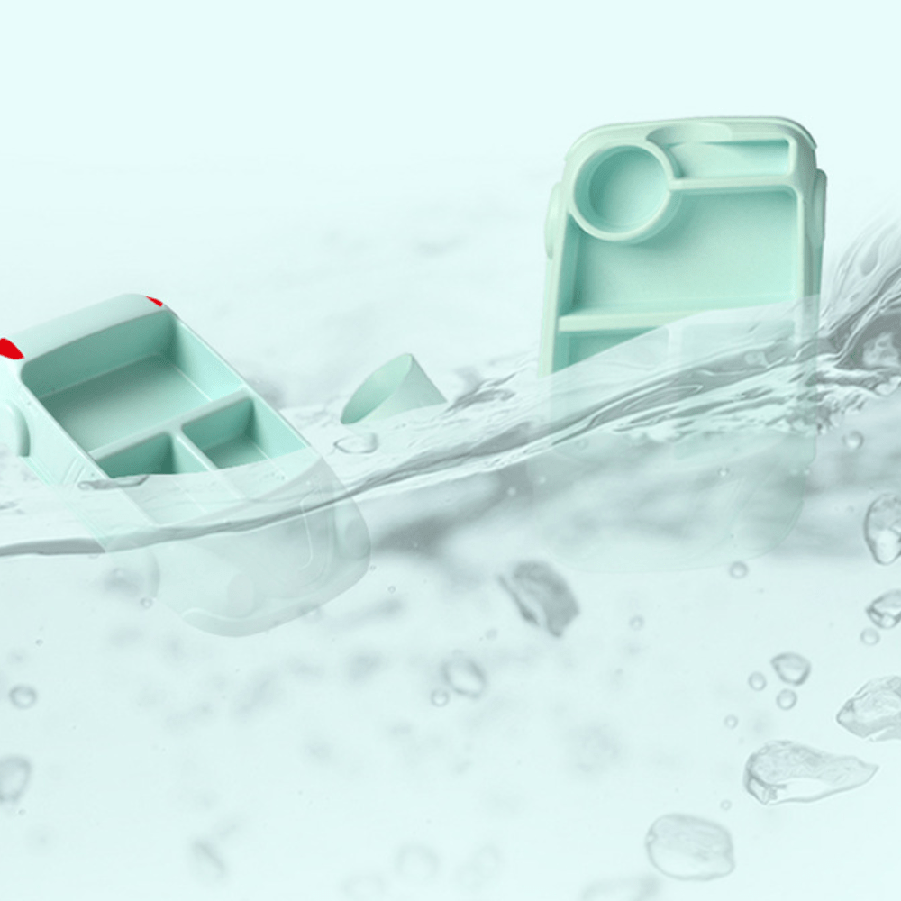 Car Shape Bamboo Fiber Baby Tray