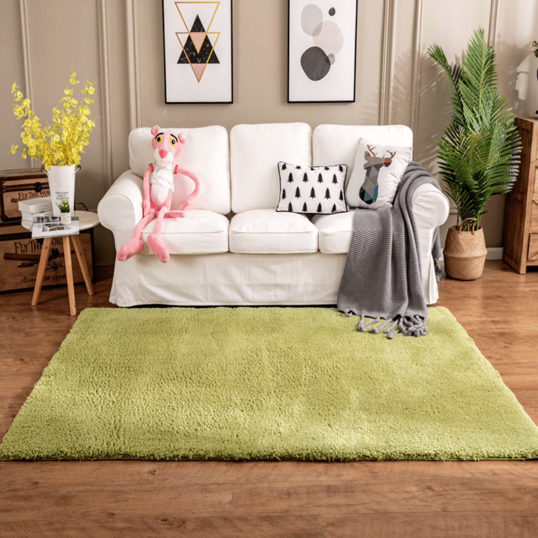 Ultra-Soft Silk Wool Living Room Carpet