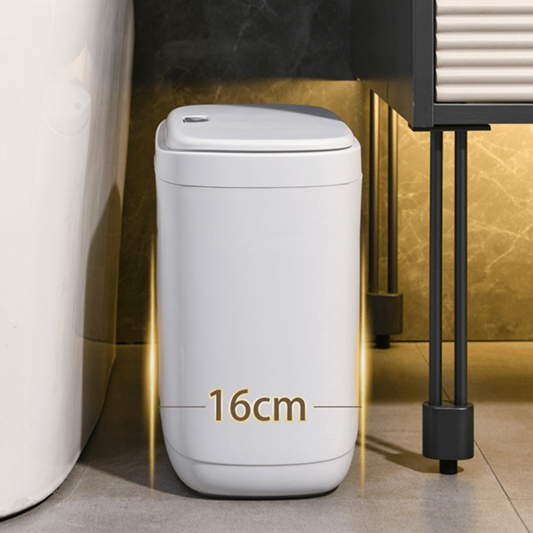 Compact Dual-Purpose Press-Lid Trash Bin(12L)