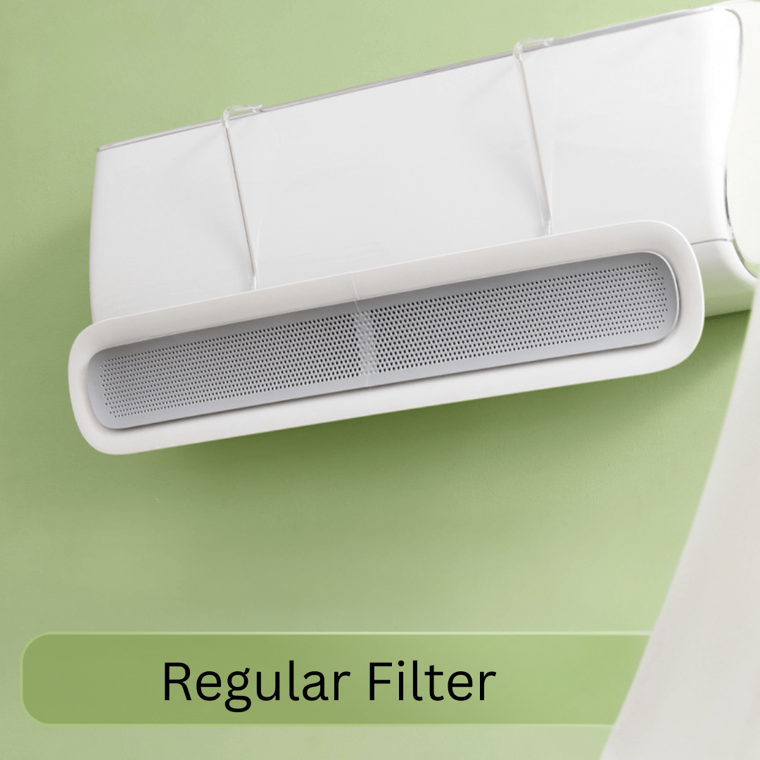 Wall-Mounted Air Conditioner Wind Deflector With Adjustable Wings