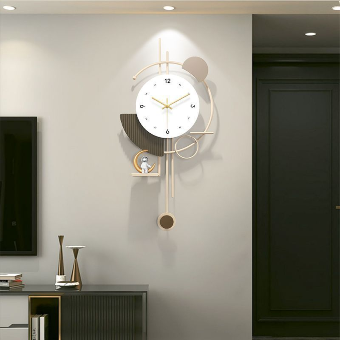 Astronaut Explorer Metal Wall Clock