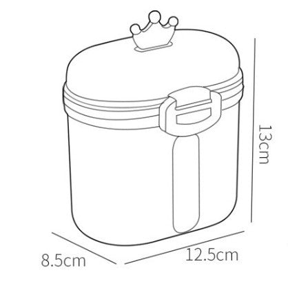 Baby Milk Powder BPA-Free Storage Container with Crown Lid