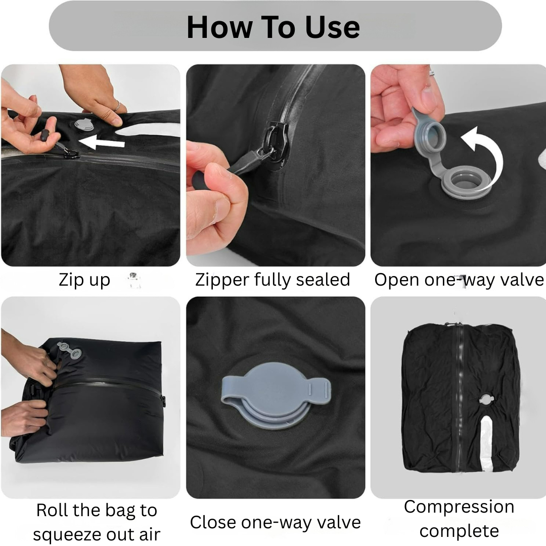Travel Vacuum Compression Bag with Pump 17L Waterproof
