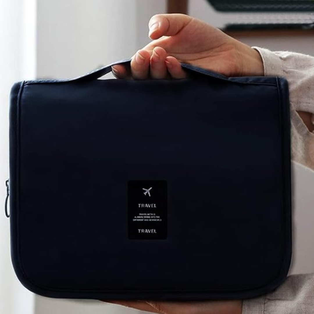 Waterproof Folding Cosmetic & Toiletry Bag with Compartments