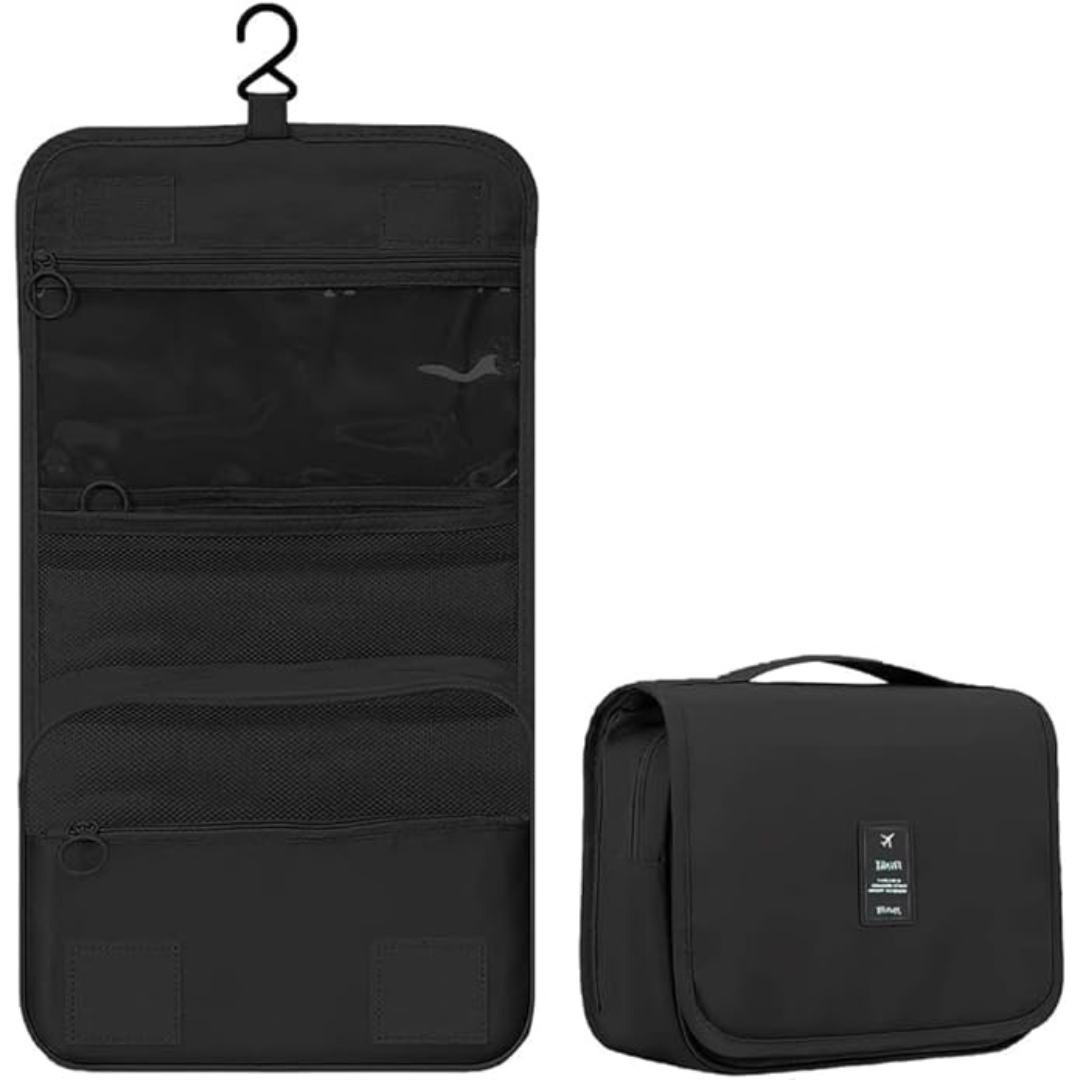 Waterproof Folding Cosmetic & Toiletry Bag with Compartments