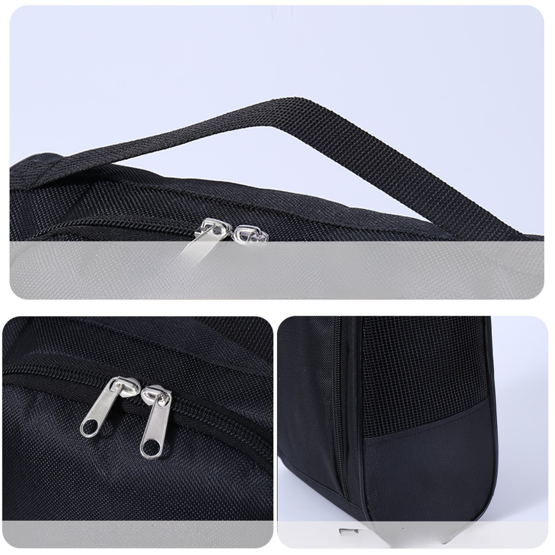 Travel Mesh Shoe Pouch with Handle & Ventilation