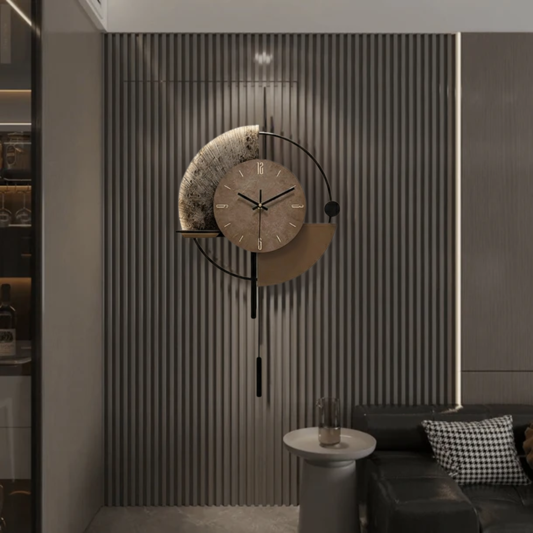 Decorative Pendulum Modern Metal Wall Clock