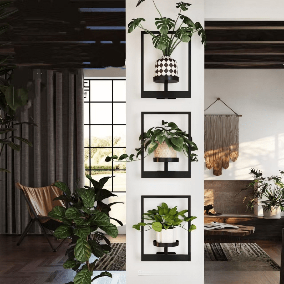 Wall-Mounted Metal Picture Frame Plant Holder