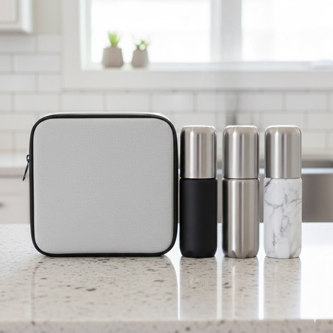 TSA Approved Leakproof 3 Traveling Bottle Set With Pouch