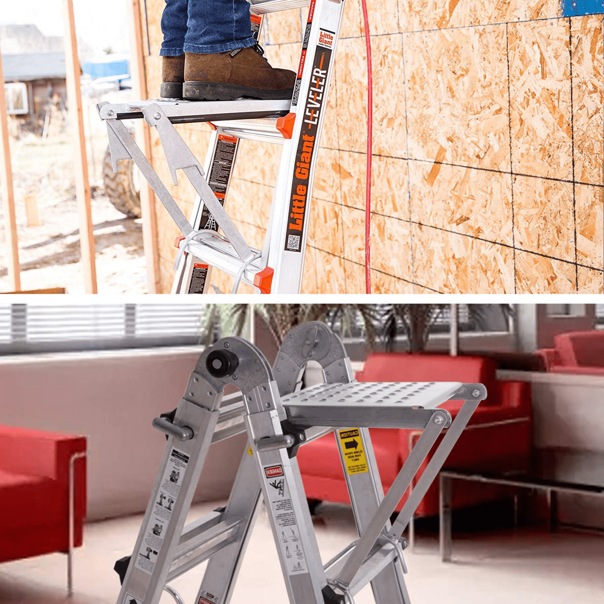 Universal Fit Aluminum Ladder Extension Platform