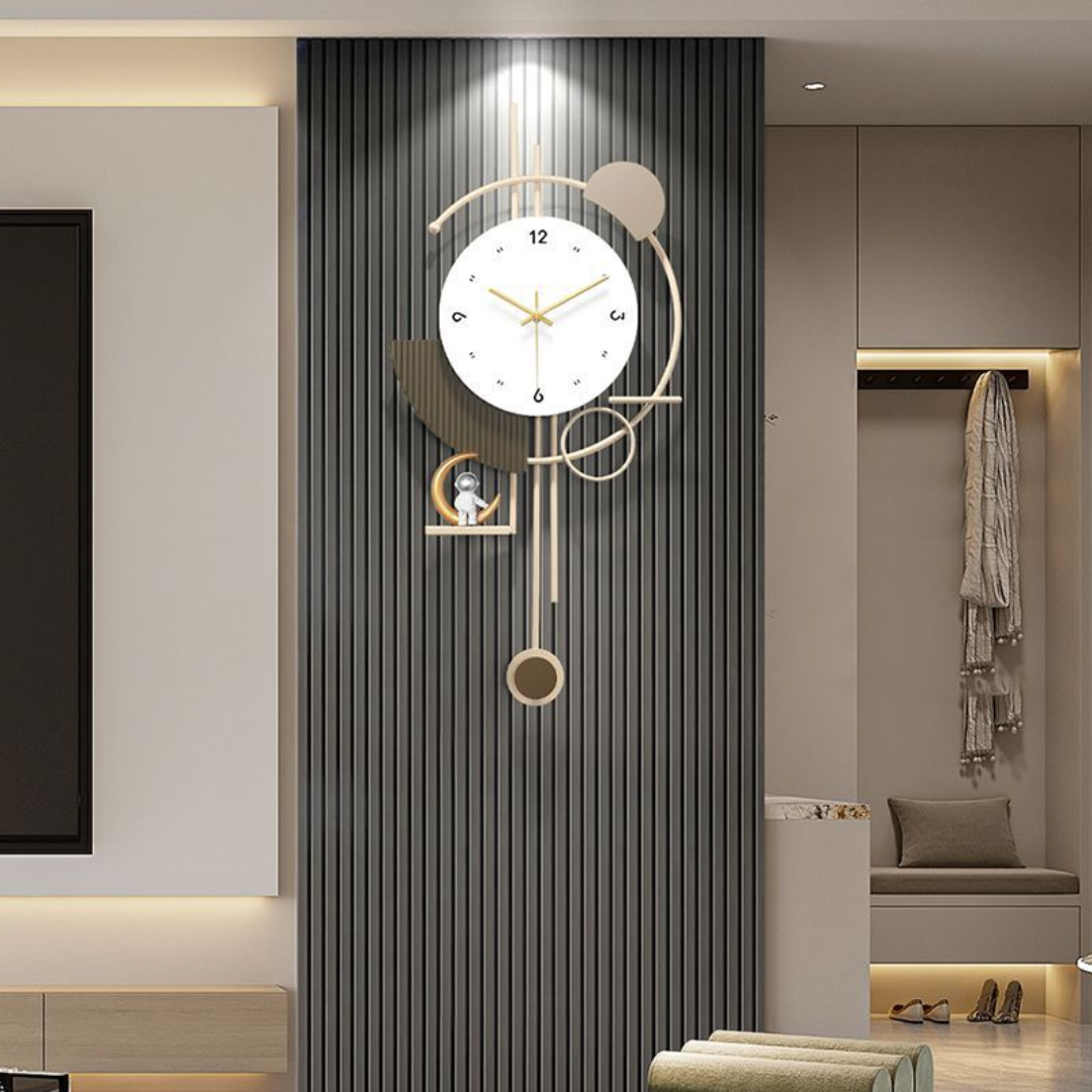 Astronaut Explorer Metal Wall Clock