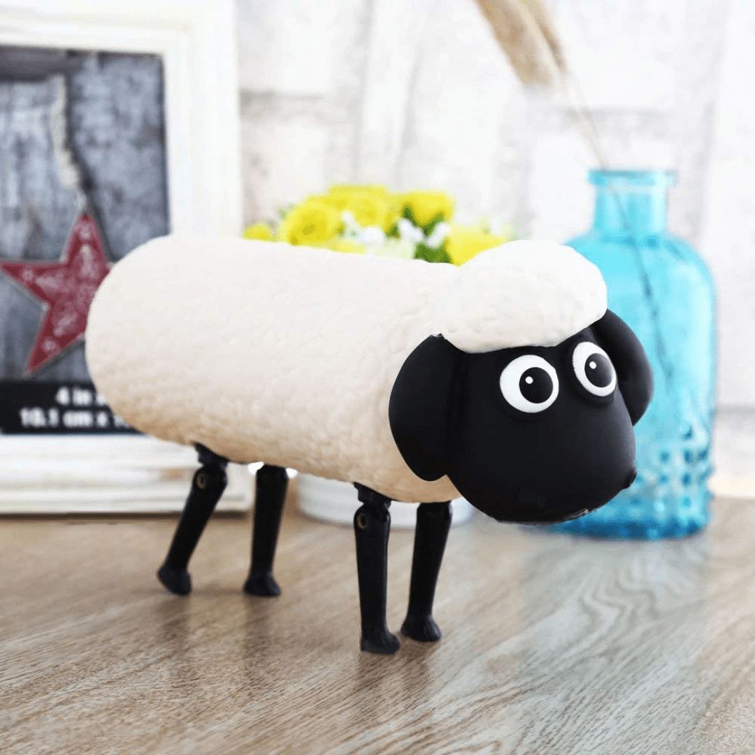 Cute Sheep Glass Water Bottle