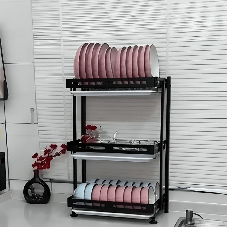 Deluxe 3-Tier Dish Drying Rack