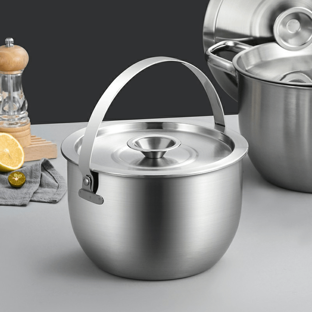 Ultra-Steel Oil Strainer Pot With Handle