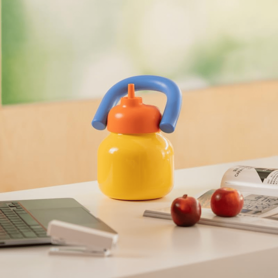 Stainless Steel Vacuum Insulated Water Thermos with Straw(1000ml)