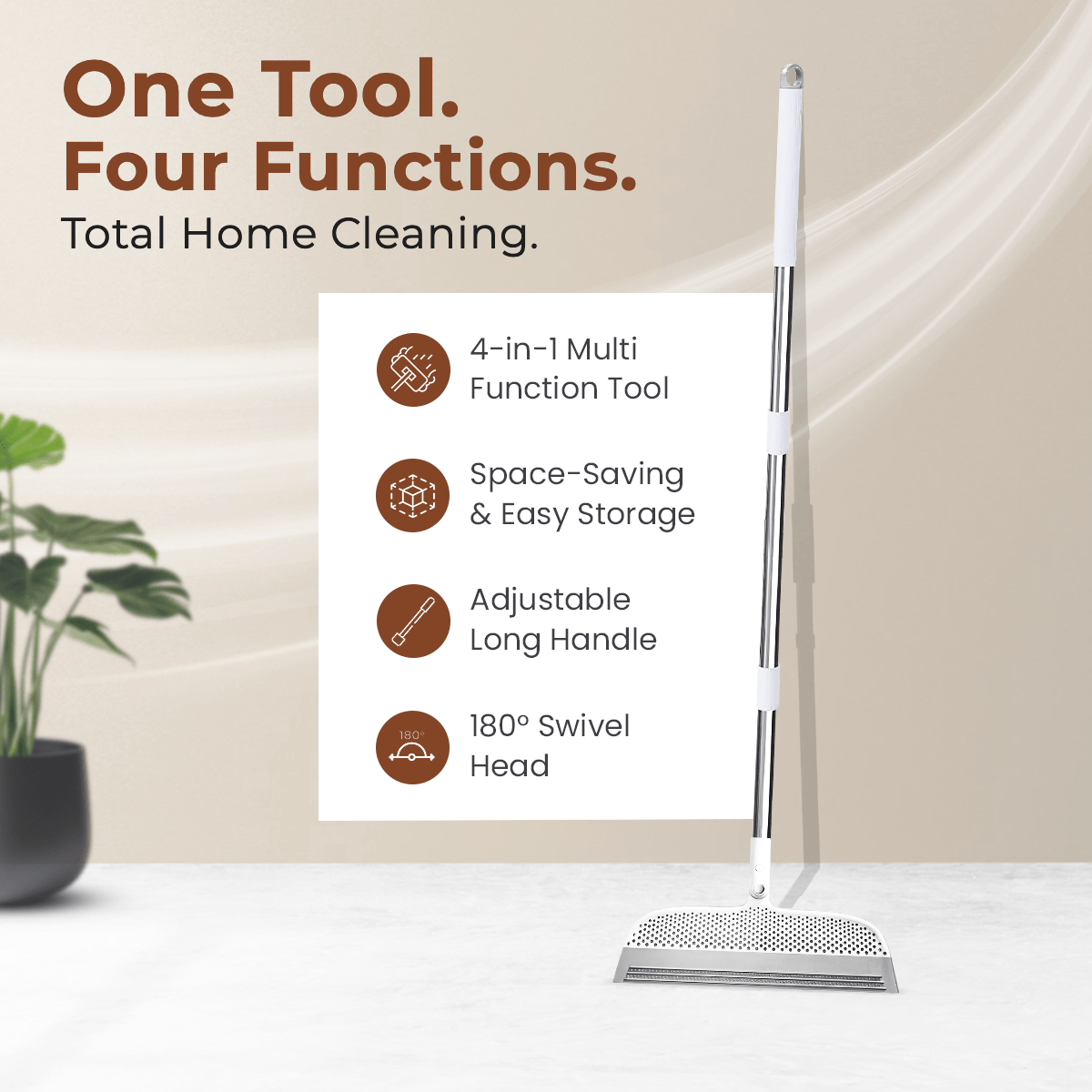 CleanMate 4-in-1 Home Cleaning Brush & Mop Kit