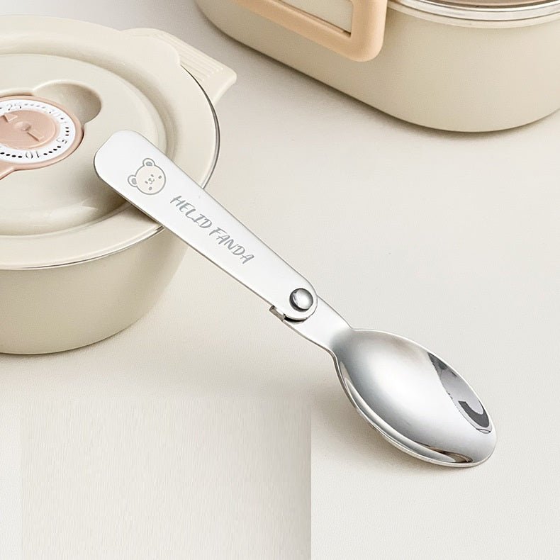 Bento Stainless Steel Lunch Set With Bowl and Cutlery(900 ml)