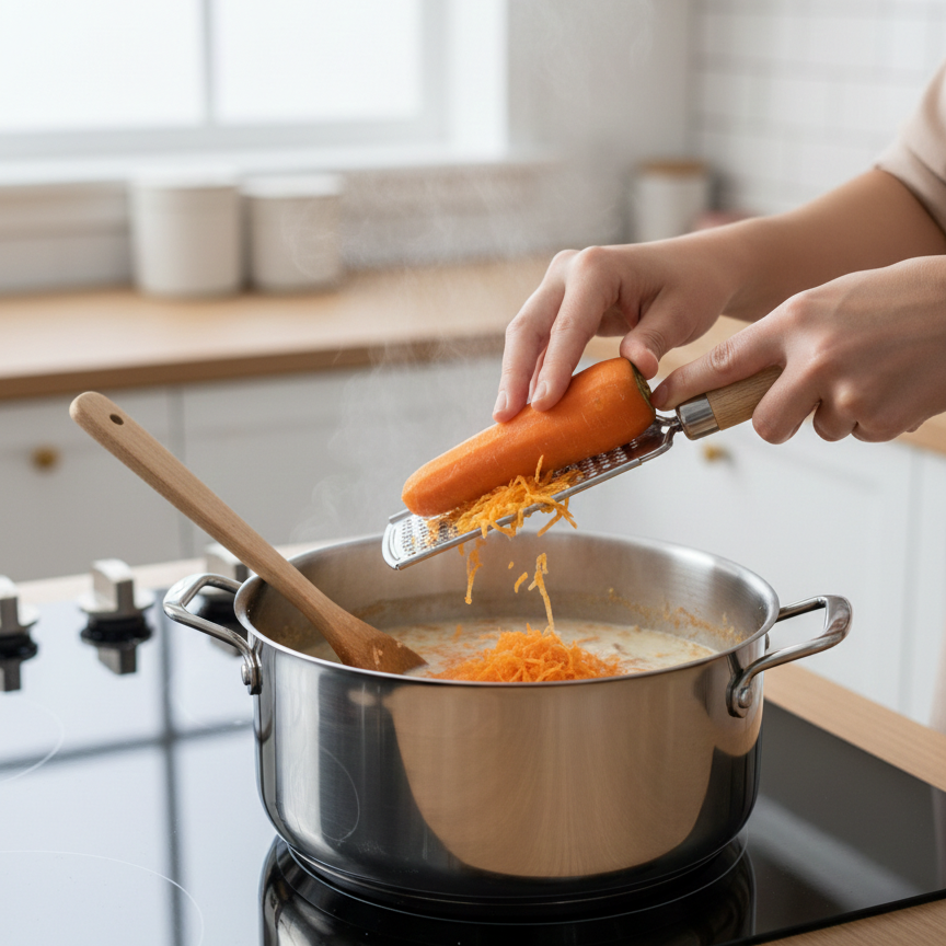 Classic Wooden Handle Stainless Steel Hand Grater