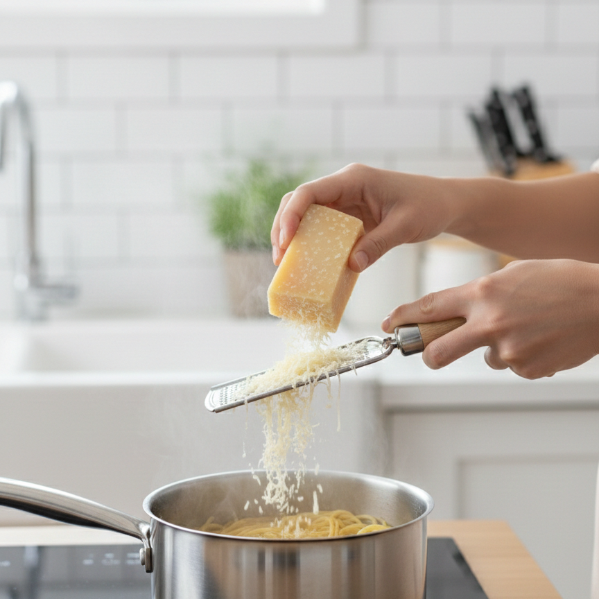 Classic Wooden Handle Stainless Steel Hand Grater