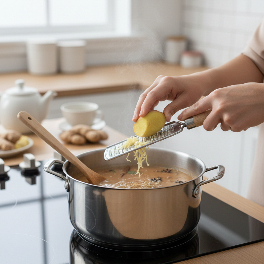 Classic Wooden Handle Stainless Steel Hand Grater