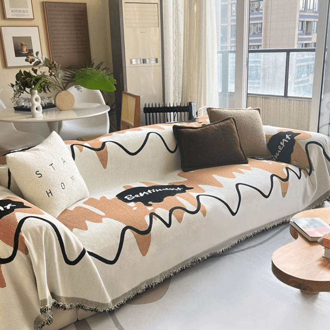 Coffee Elegance Elegance Chenille Sofa Cover