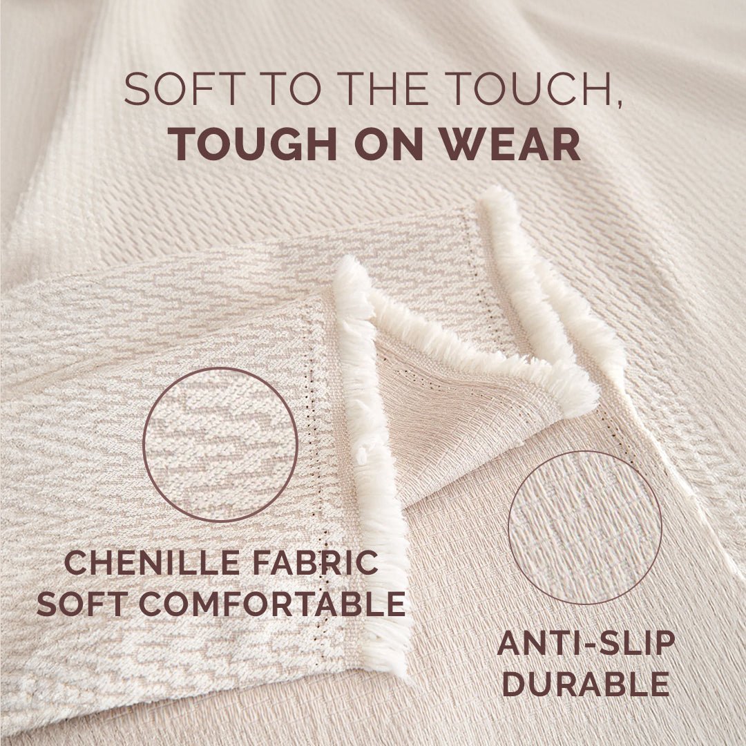 Cartoon Flower Elegance Elegance Chenille Sofa Cover