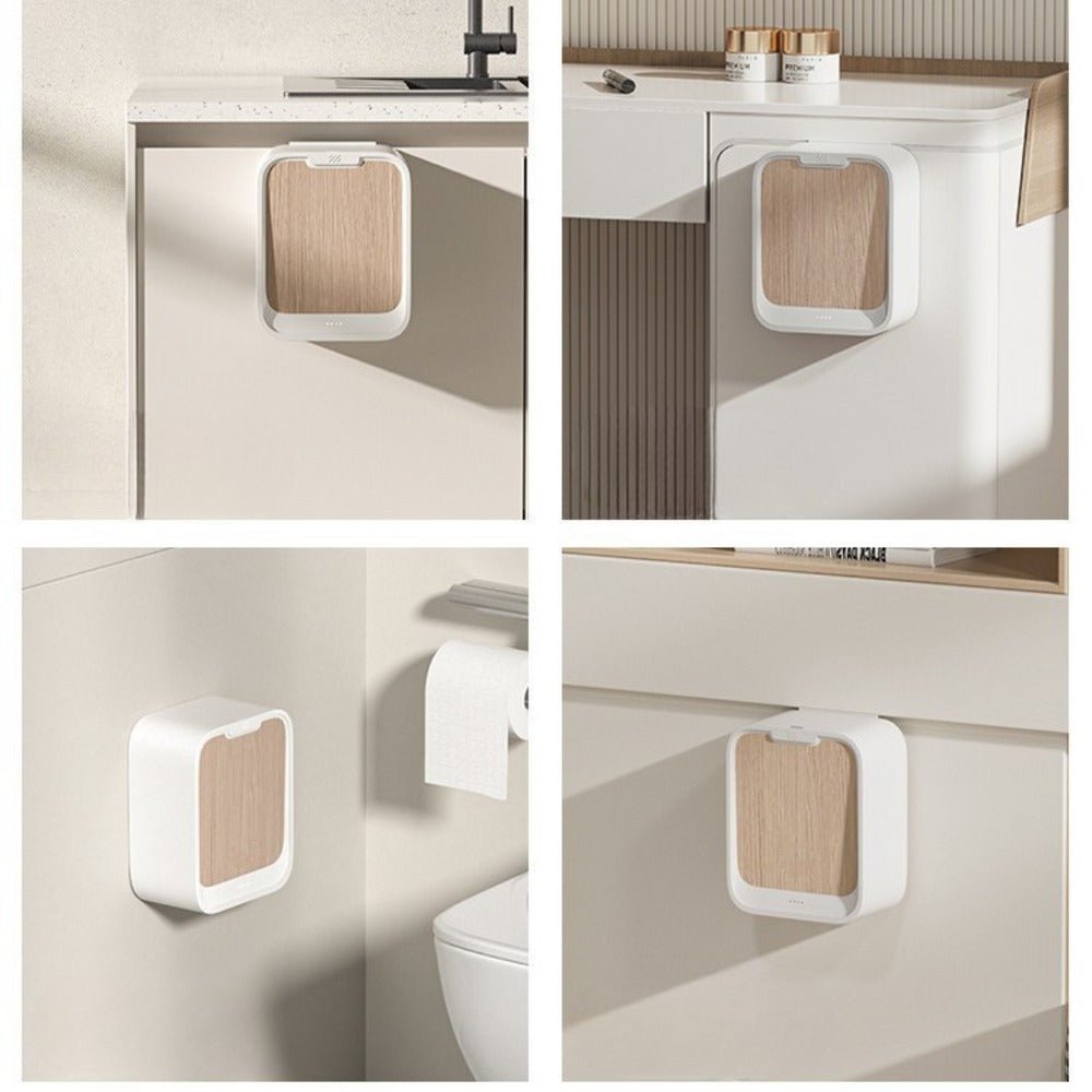 Touch-Free Wall-Mounted Trash Bin with Smart Sensor Lid (7L)