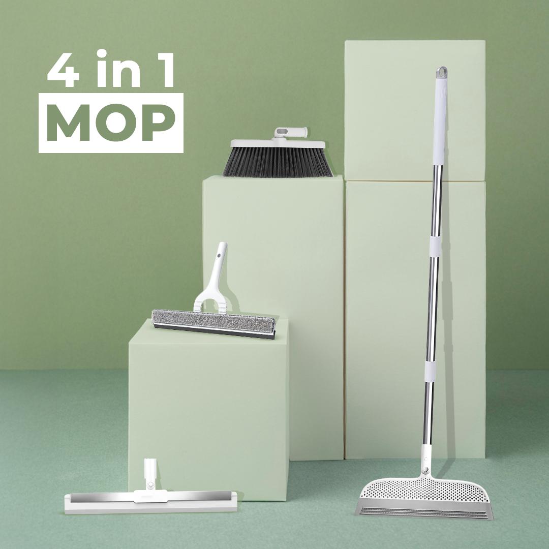 CleanMate 4-in-1 Home Cleaning Brush & Mop Kit