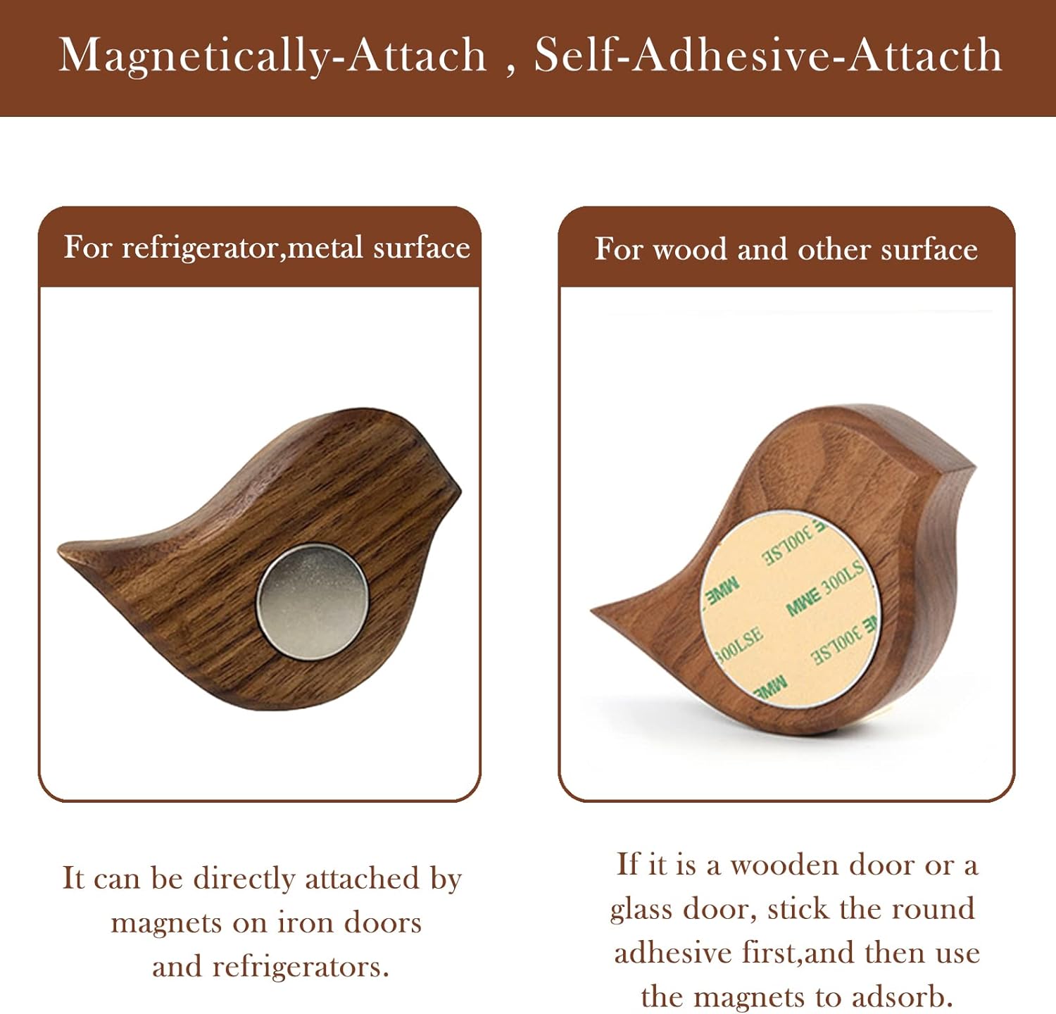 Bird Shape Japanese Wood Doorbell