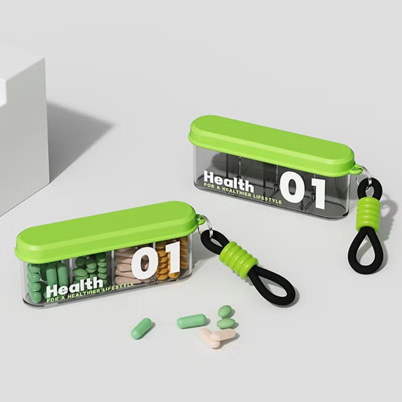 Stylish Portable Pill Box with 4 Compartments(Pack of 1)