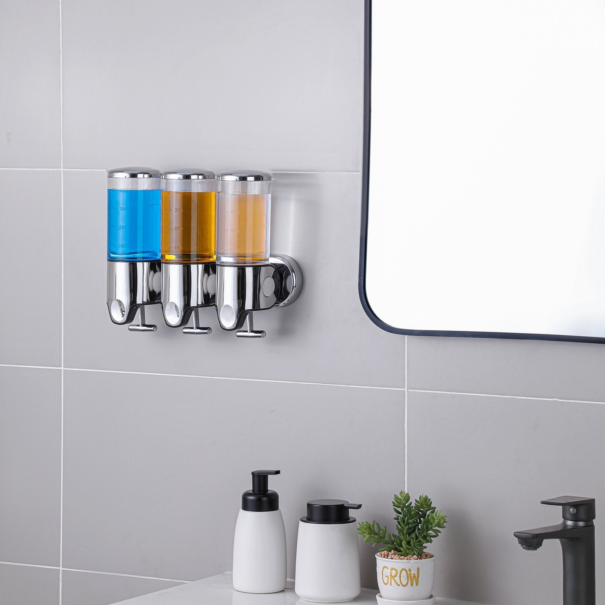 Wall-Mounted Soap Dispenser Set