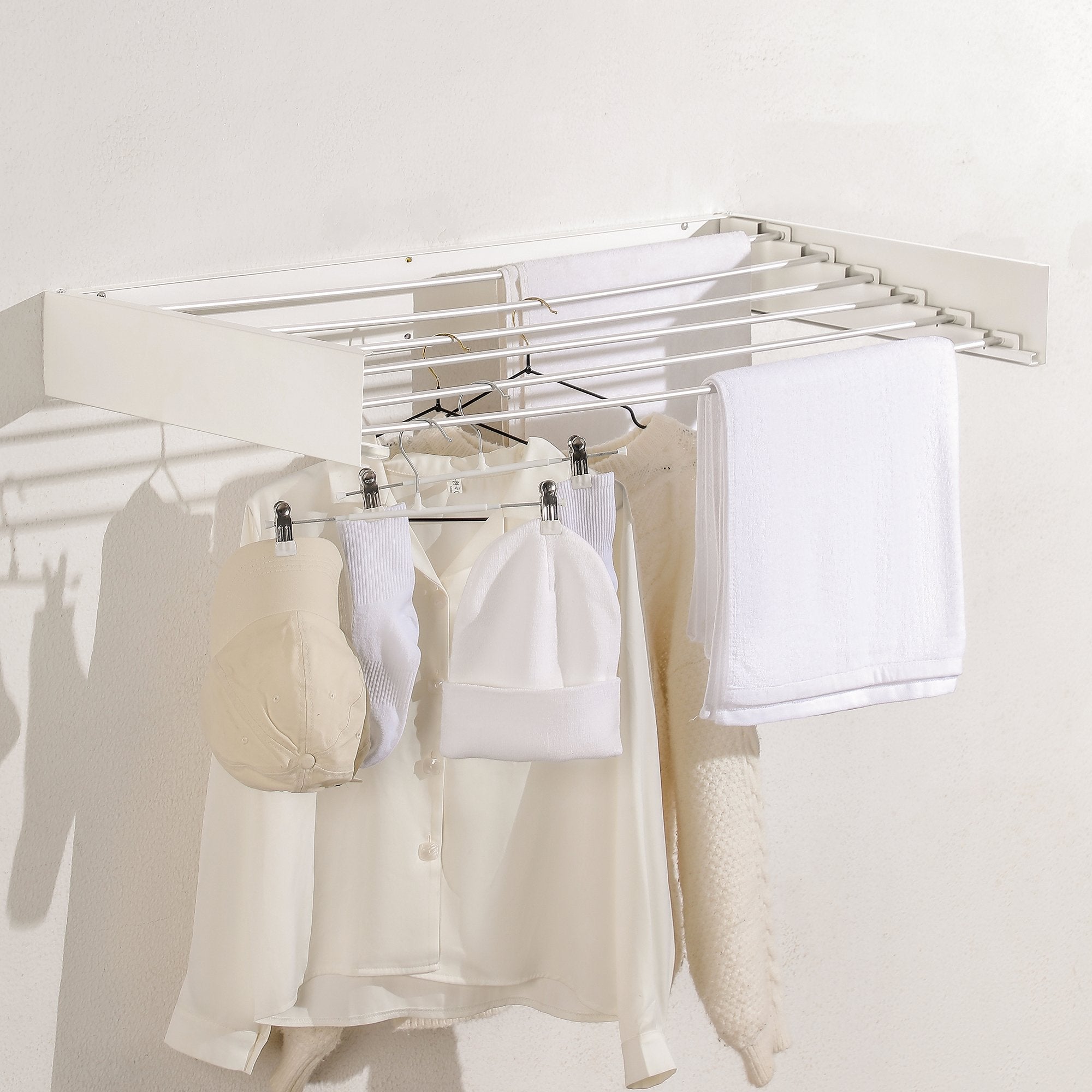 Wall Mounted Collapsible Clothes Drying Rack