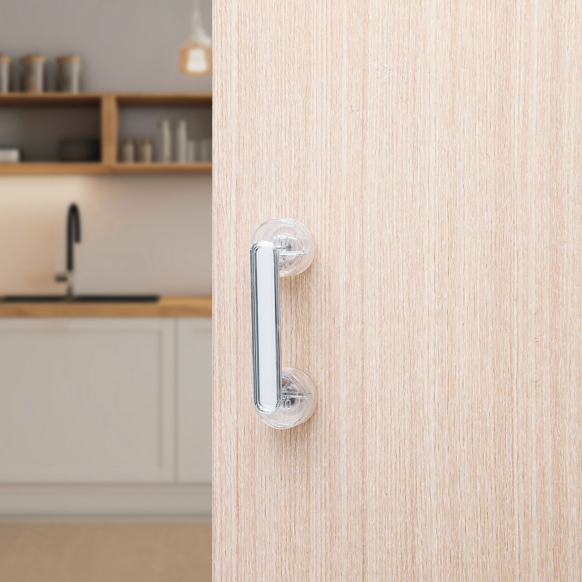 Crystal Punch-Free Door Handle